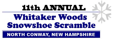 Whitaker Woods Snowshoe Scramble Logo - a Granite State Race Series Event
